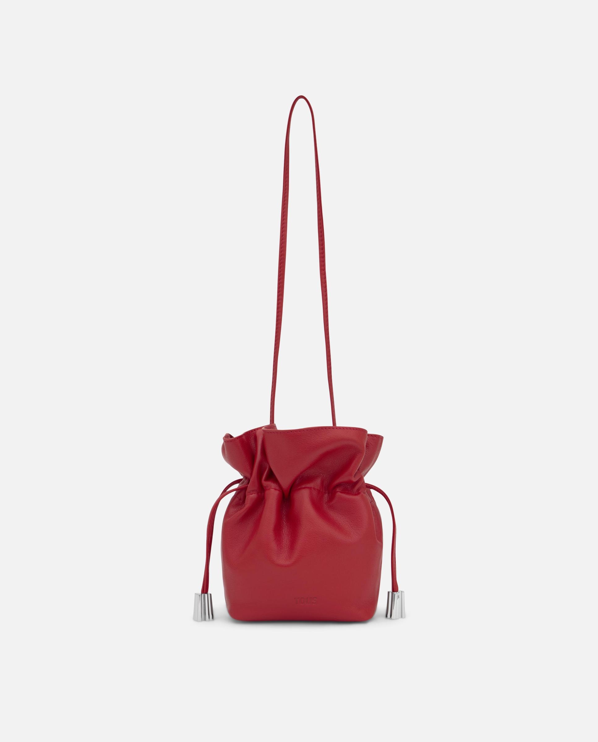 Mala a Tiracolo Heritage Pequena de Pele Vermelho-1