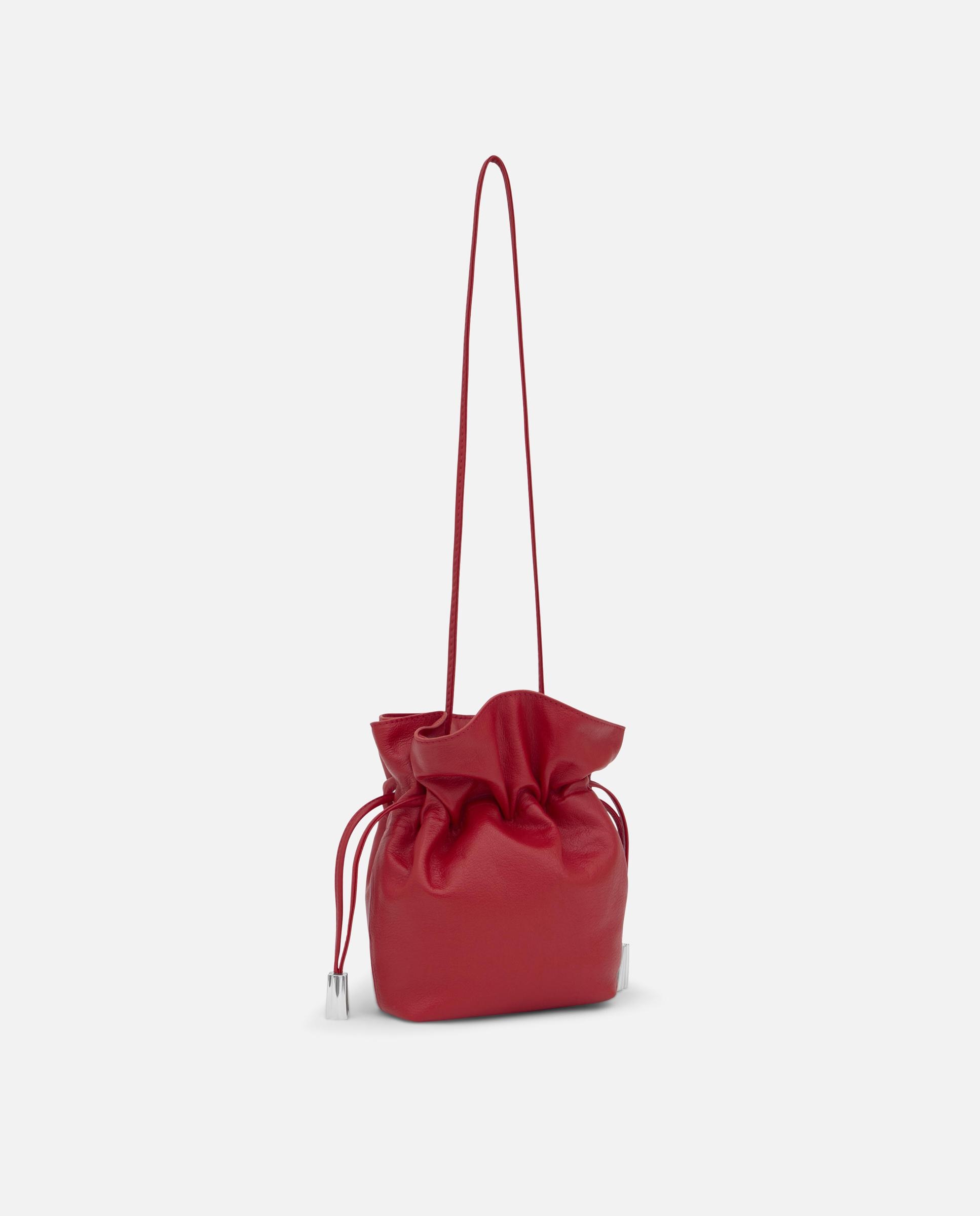 Mala a Tiracolo Heritage Pequena de Pele Vermelho-2