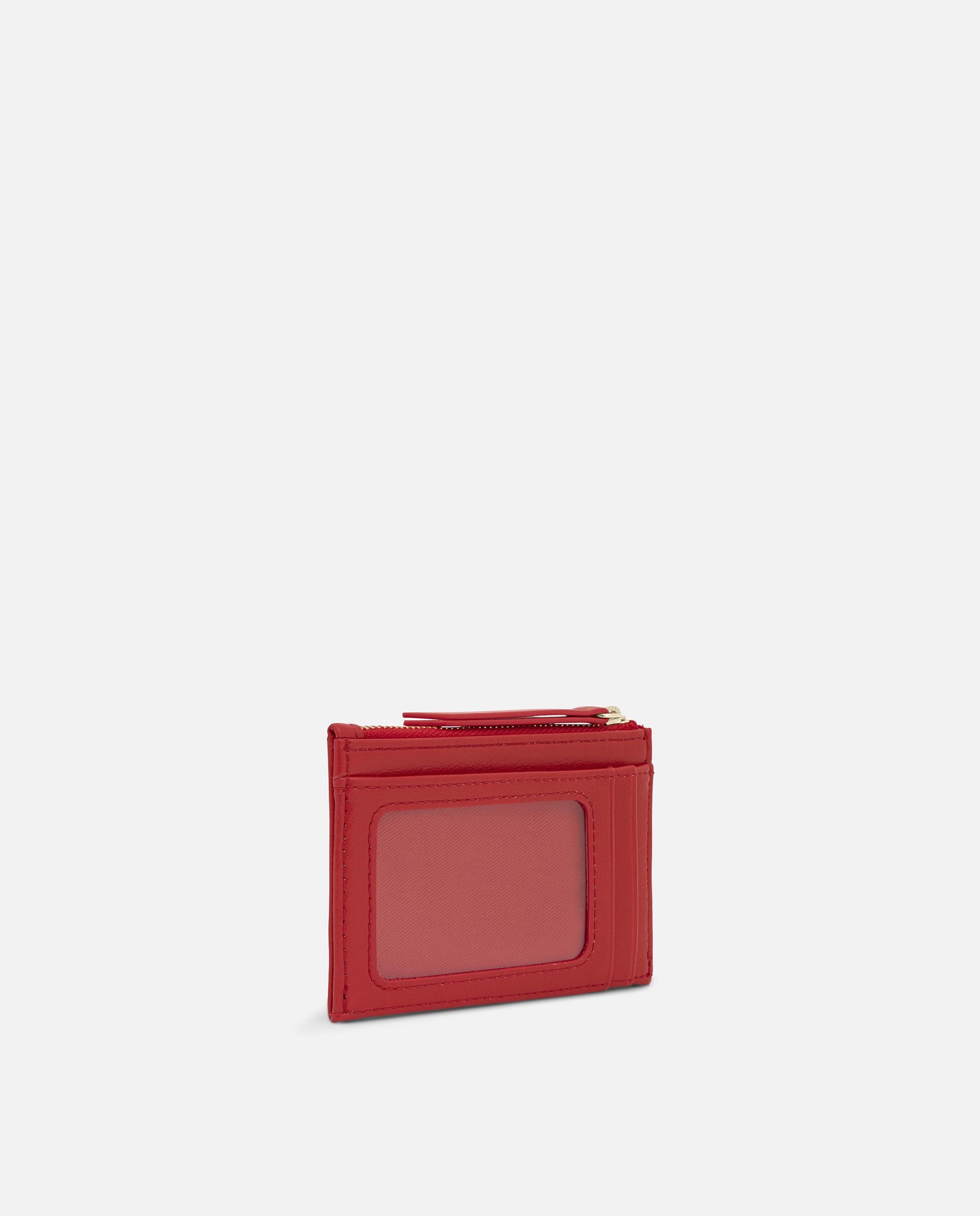 Porta-moedas Porta-cartões Audree Soft Médio Vermelho-2