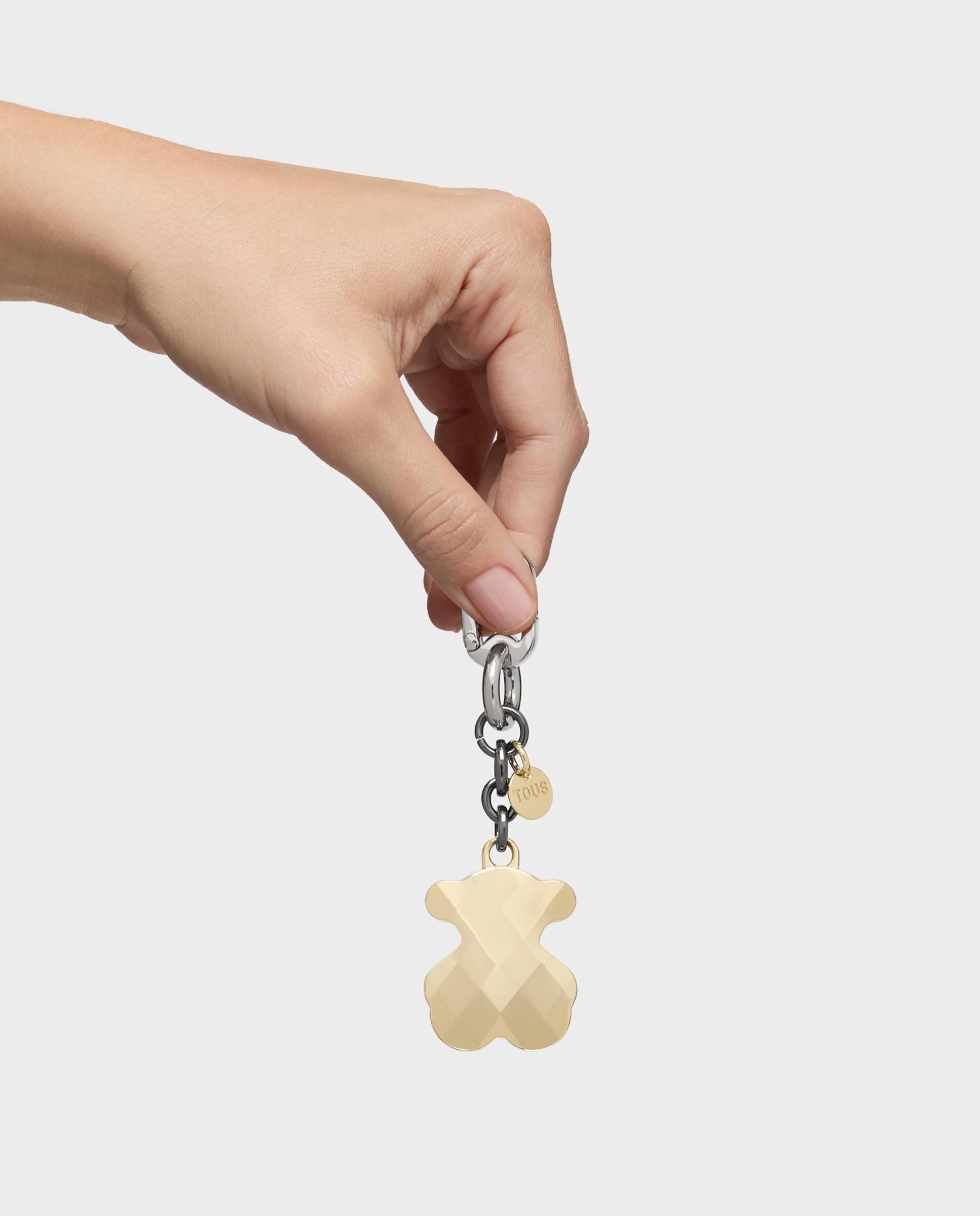 Porta-chaves Facet Bear Bicolor Ouro-3