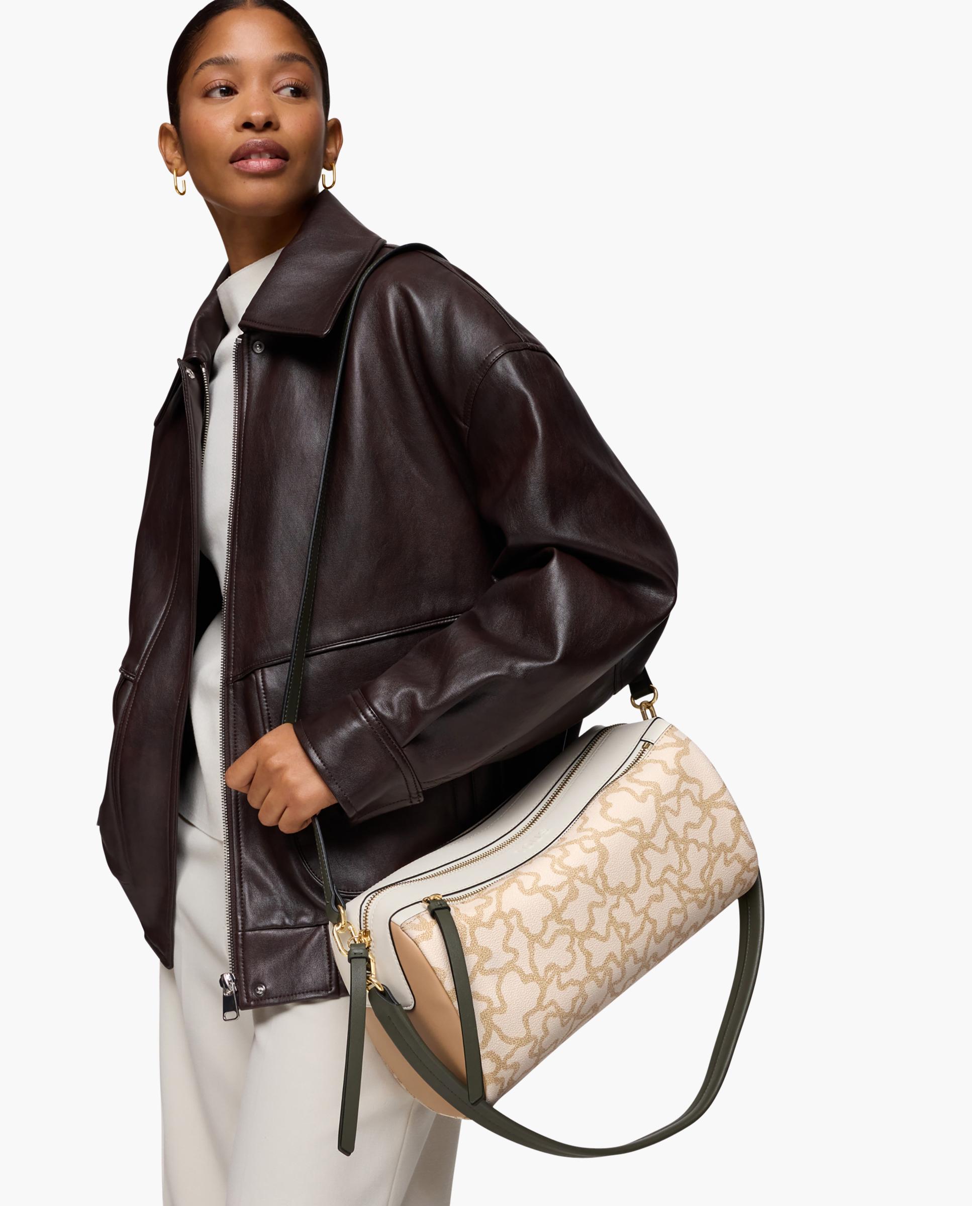 Mala a Tiracolo Kaos Icon Média Transformável Estampada Areia-5