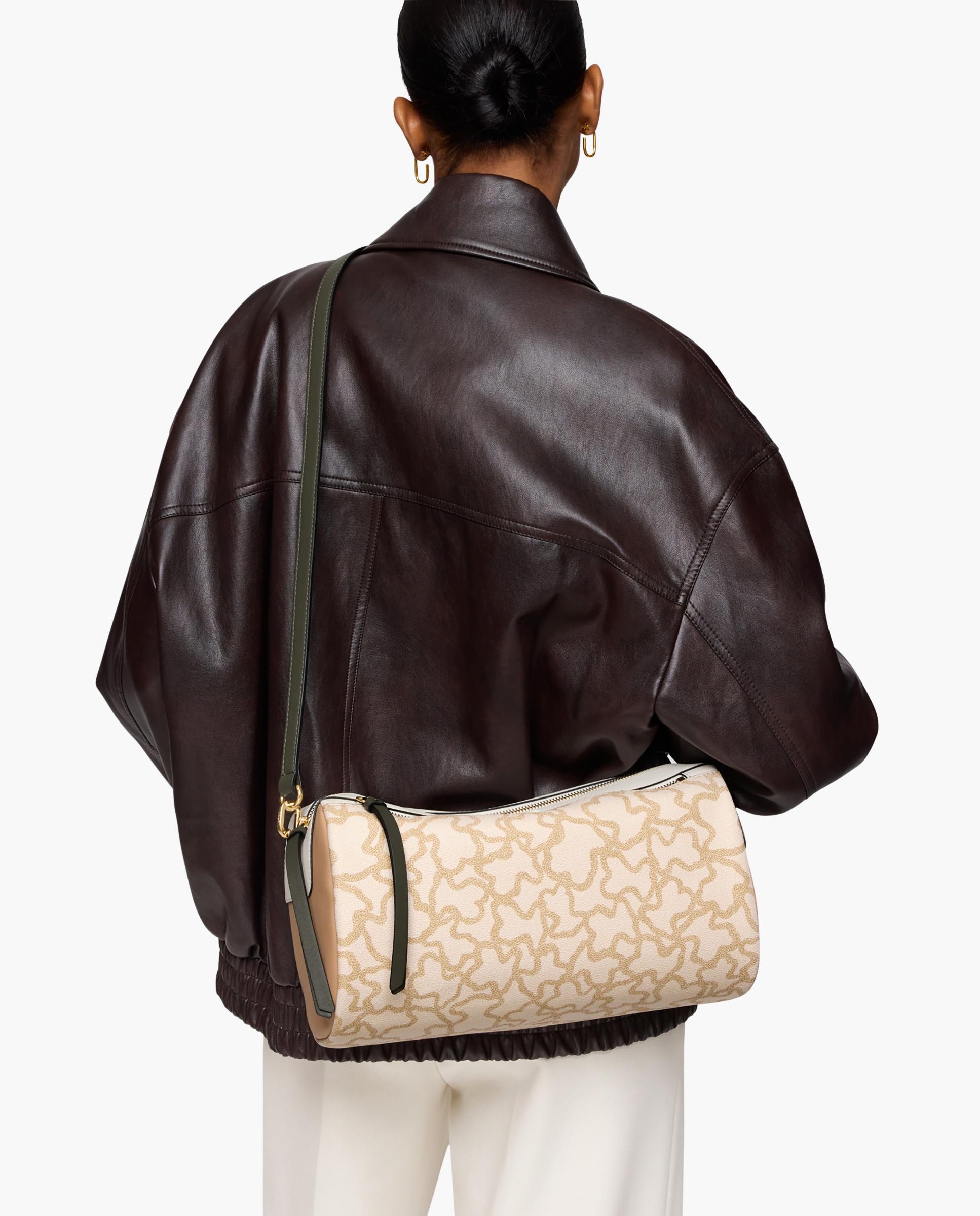 Mala a Tiracolo Kaos Icon Média Transformável Estampada Areia-6