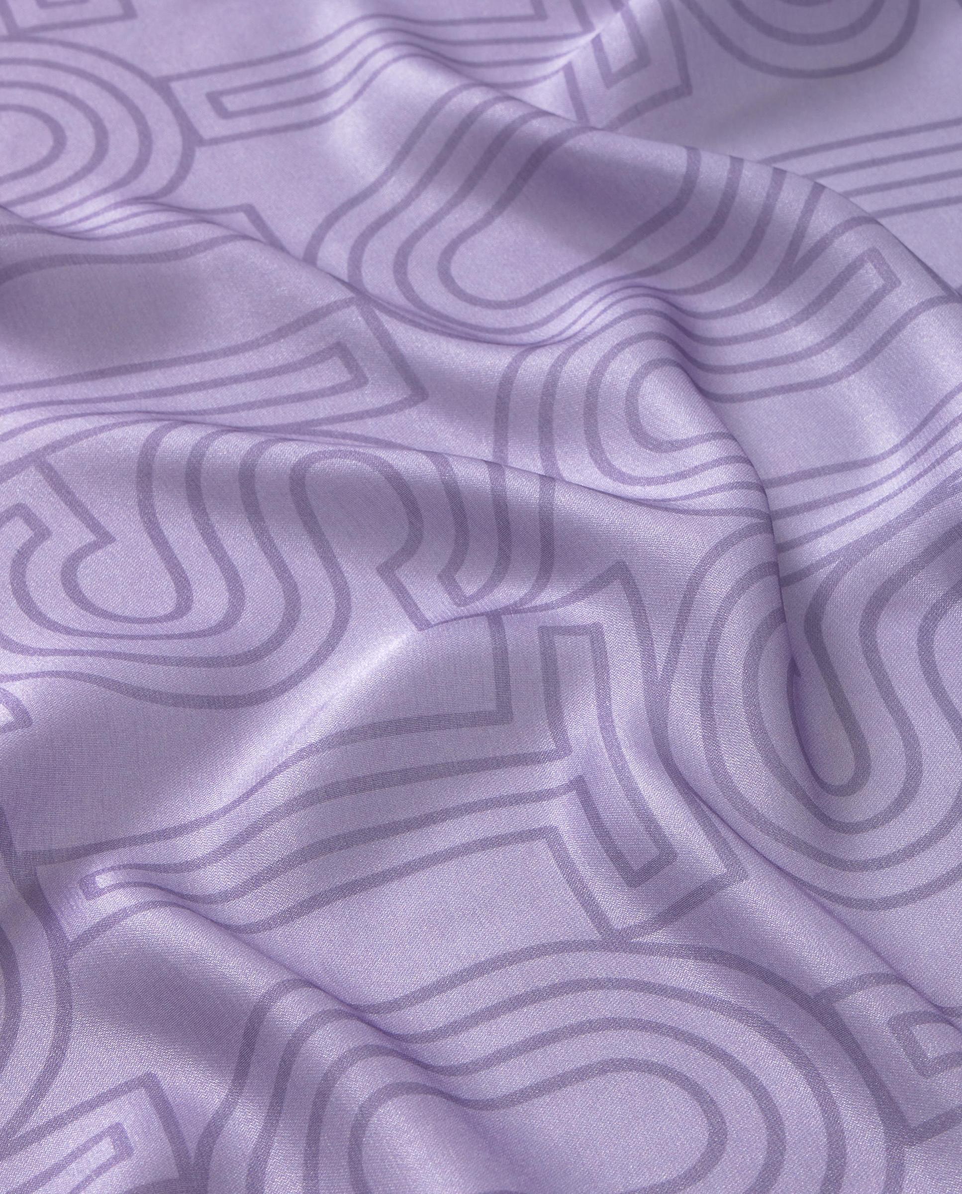 Écharpe Lines Gradient Repeat com Estampado de Logo Malva-3