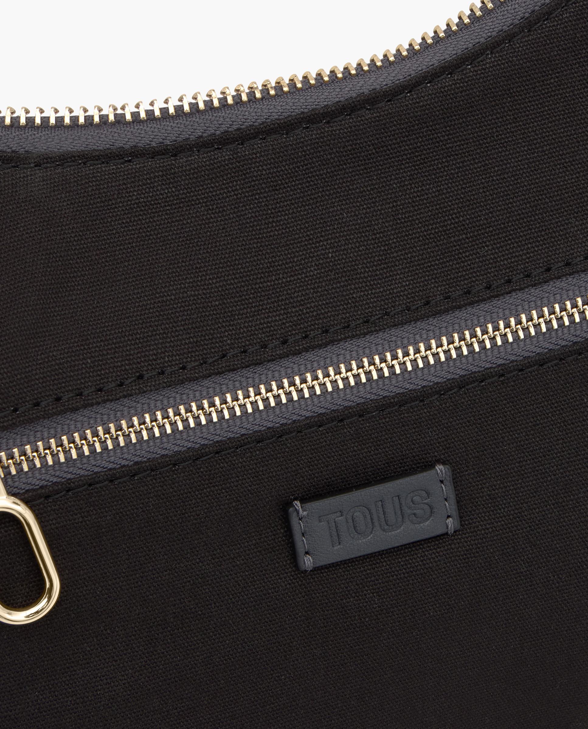 Mala de Ombro Kaos Icon Ovalada com Estampado Taupe-3