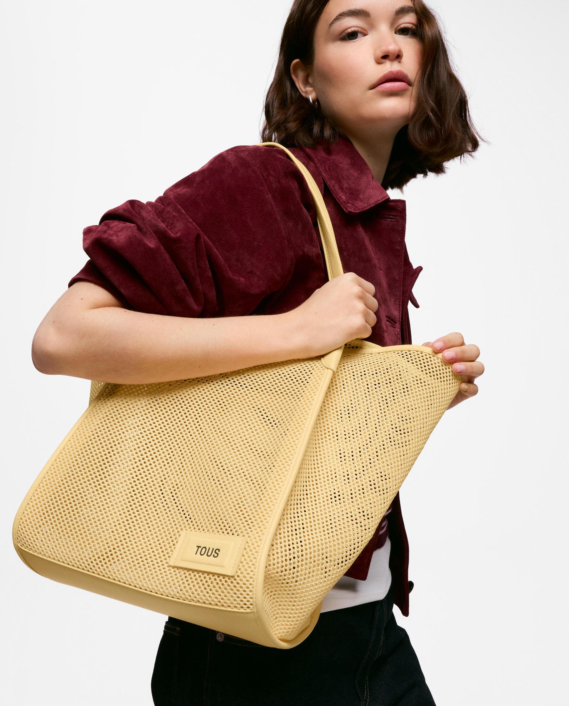 Cesto Tous Tulip Mesh Grande Amarelo-4