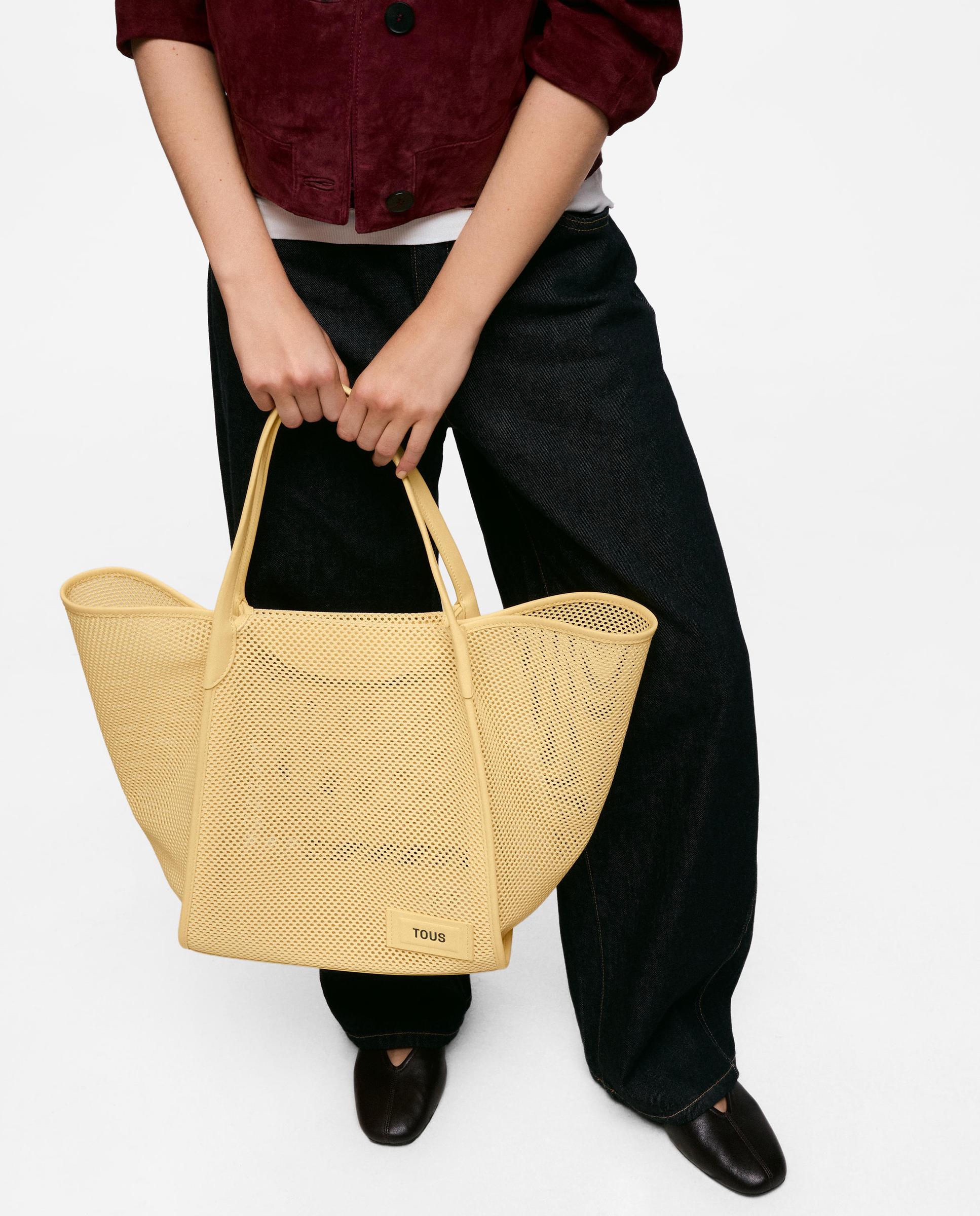 Cesto Tous Tulip Mesh Grande Amarelo-5