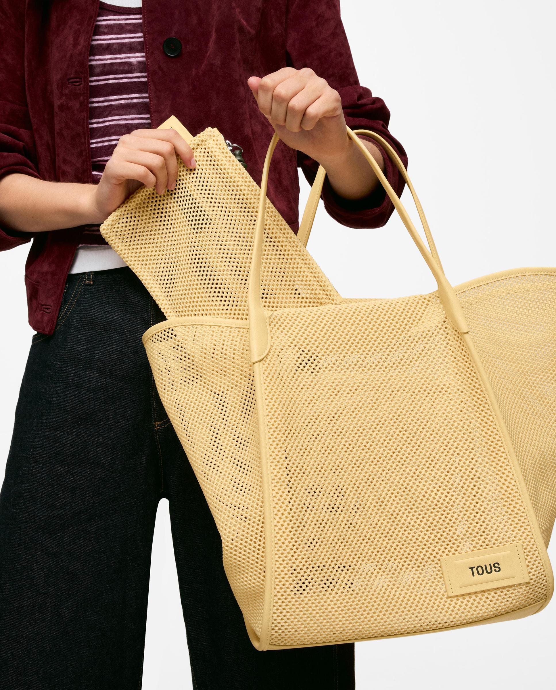 Cesto Tous Tulip Mesh Grande Amarelo-6
