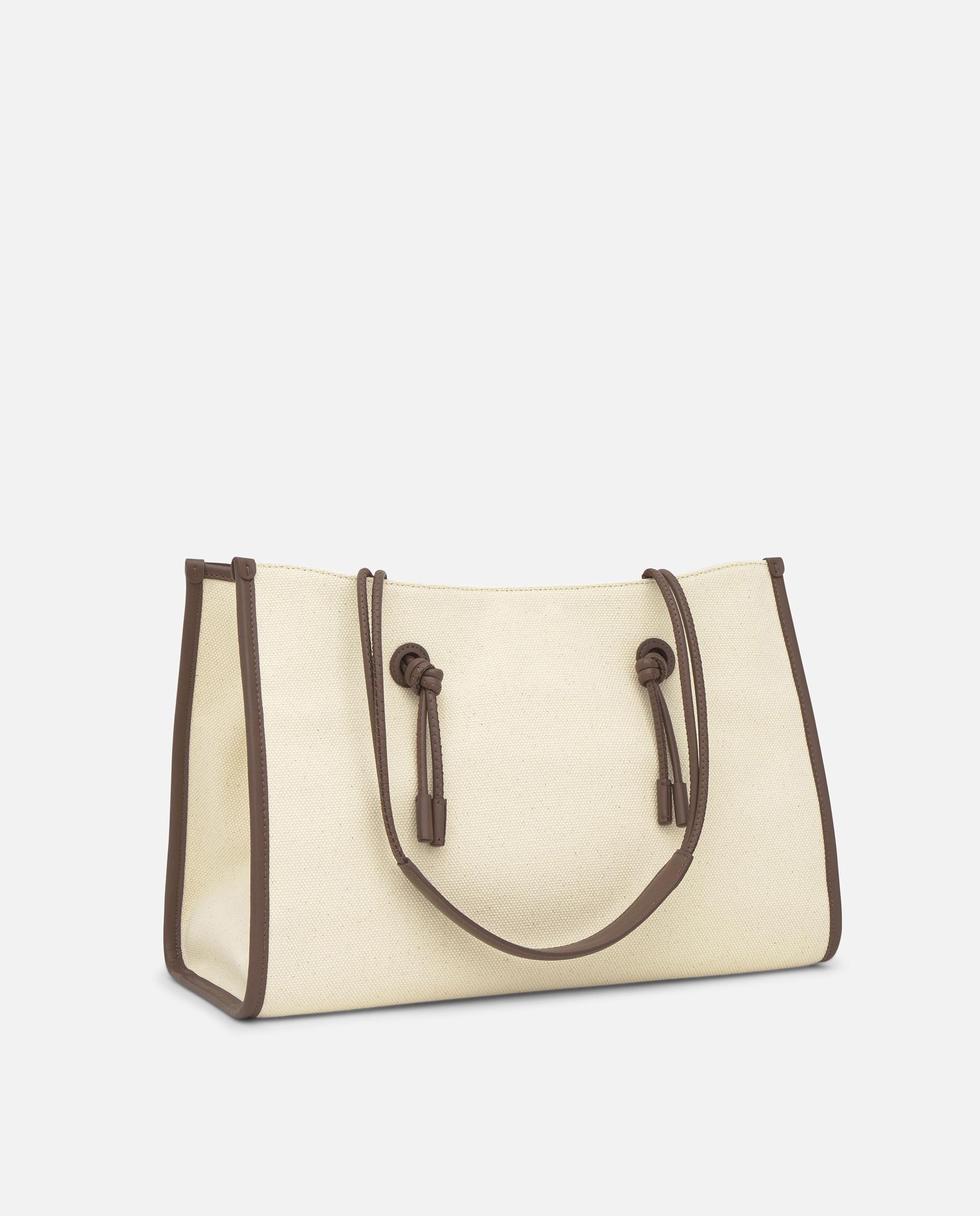 Shopper Grande de Jacquard Summer Holidays Bege-3