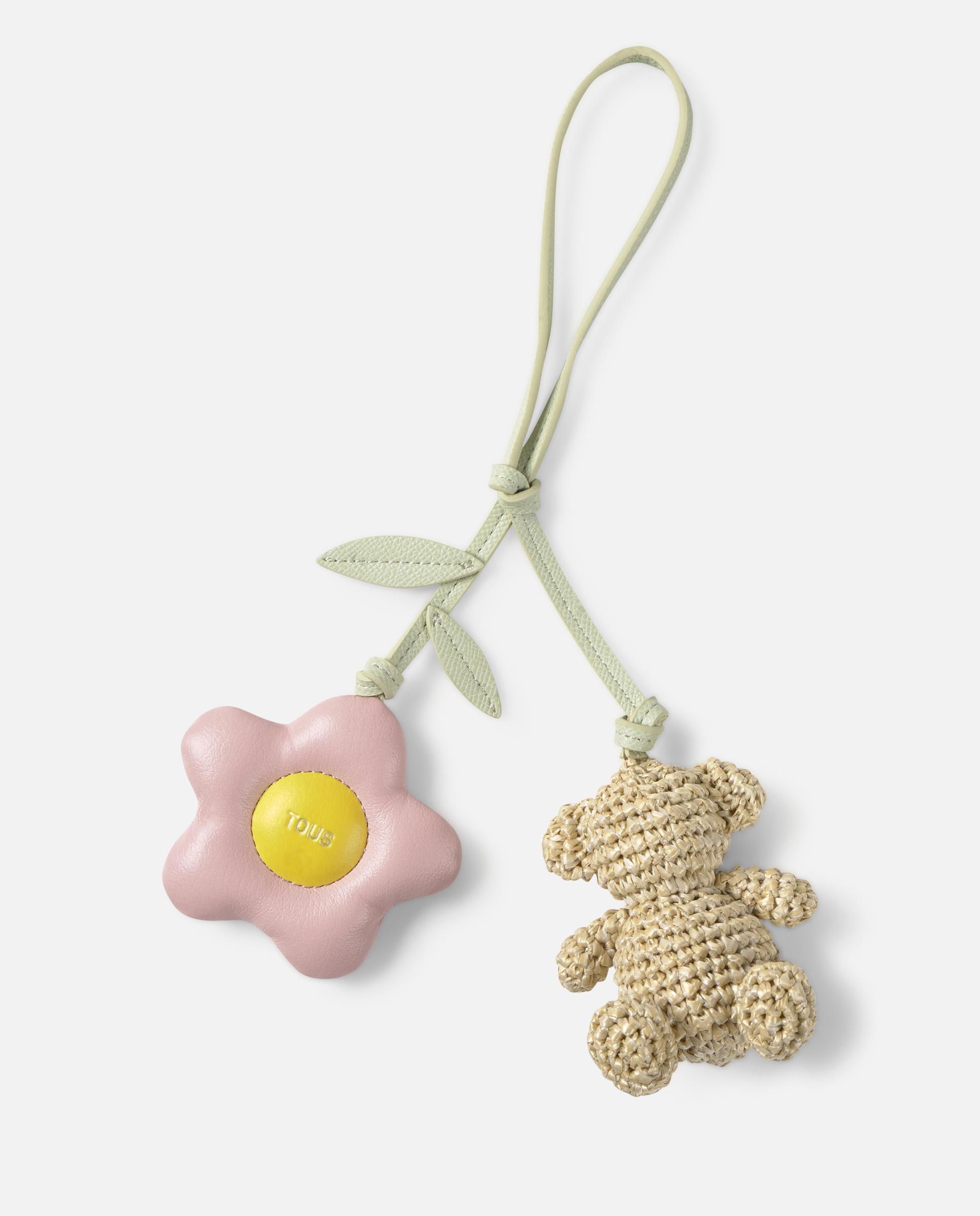 Imagem 0 de Porta-chaves Charm Urso e Flor Tous Icons