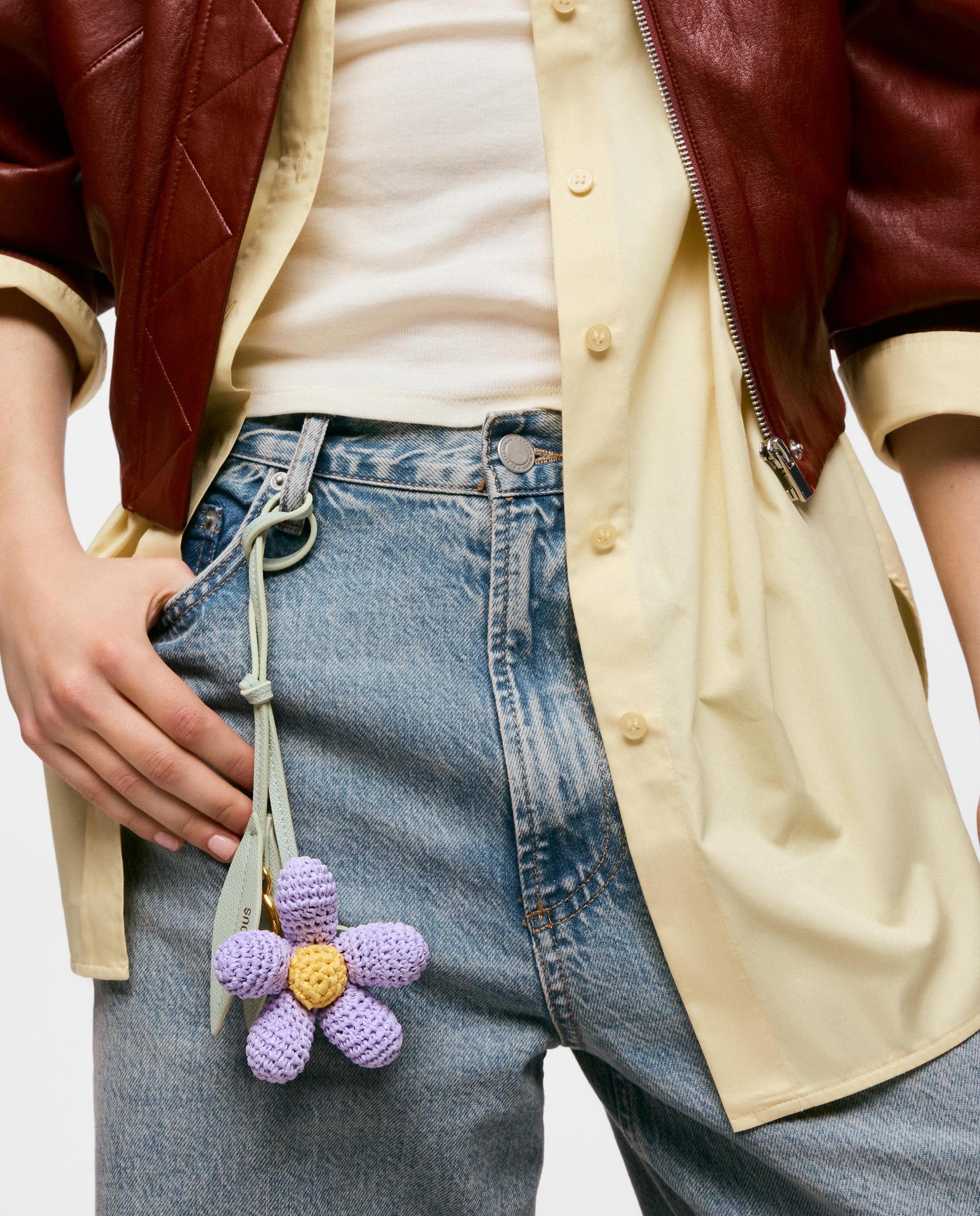 Porta-chaves Charm Daisy Tous Icons Malva-3