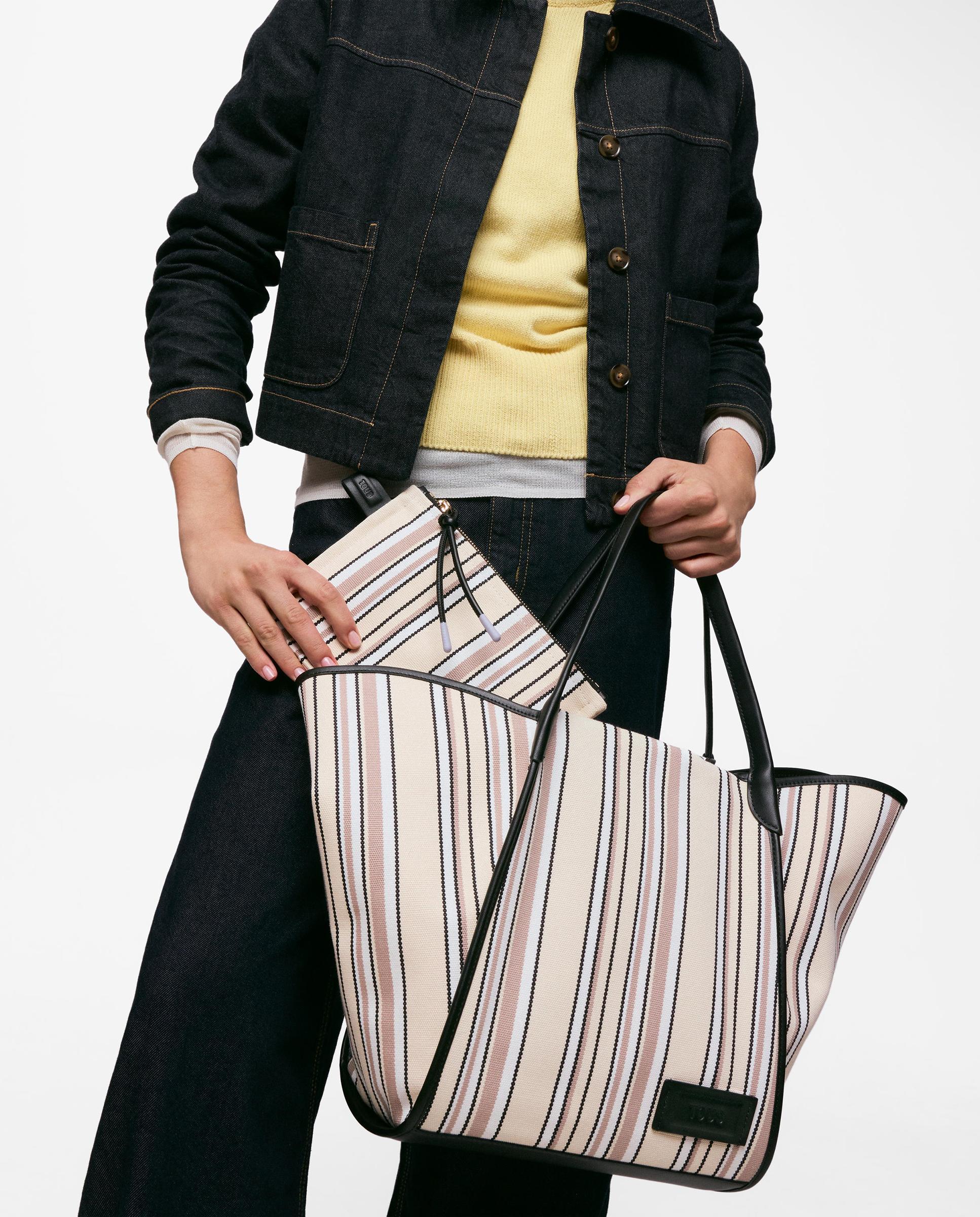 Necessaire Tous Tulip Mesh Plano Carvalho / Branco / Cinzento-4