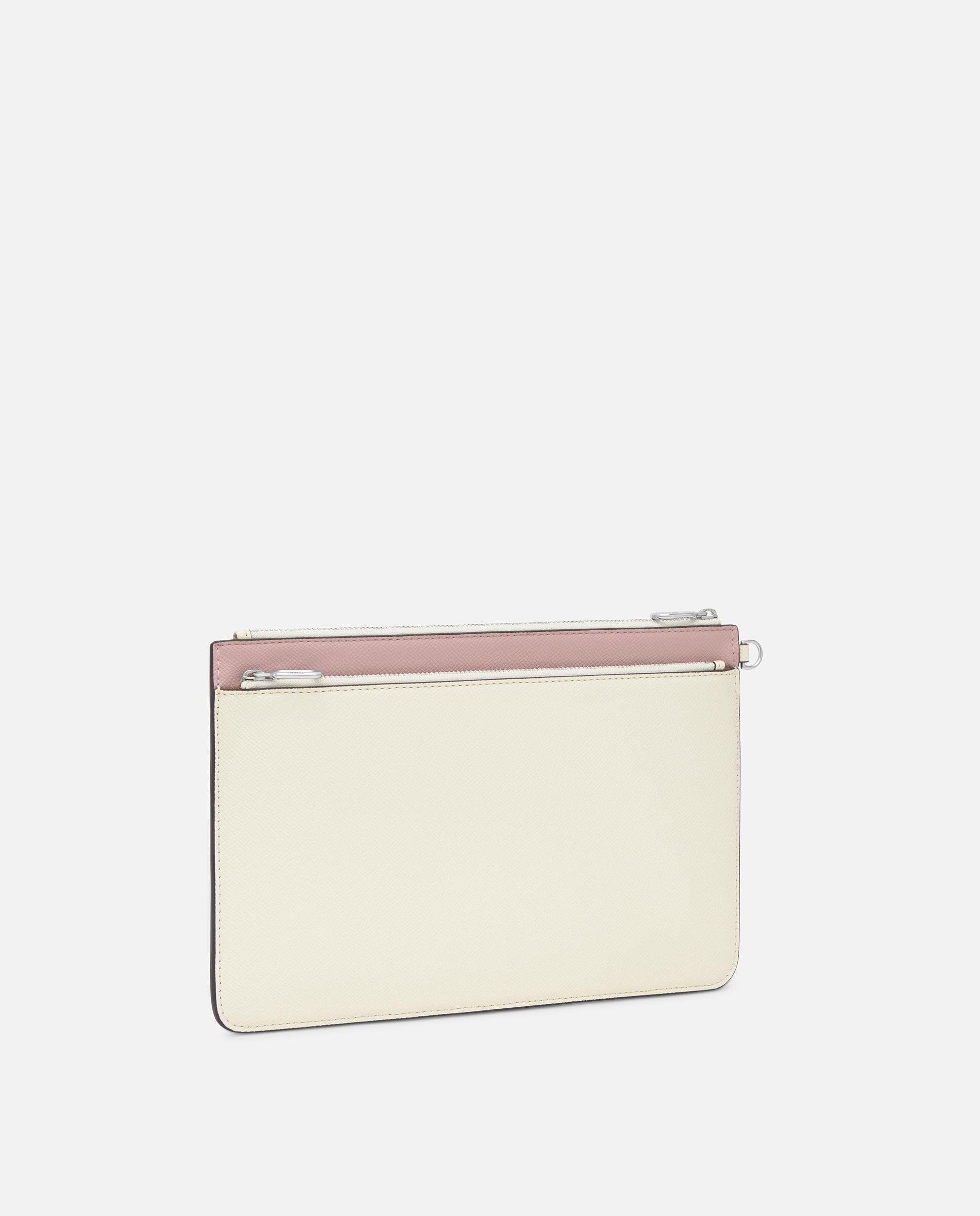 Mala de Mão Clutch Audree Saffiano Rosa-pastel-2