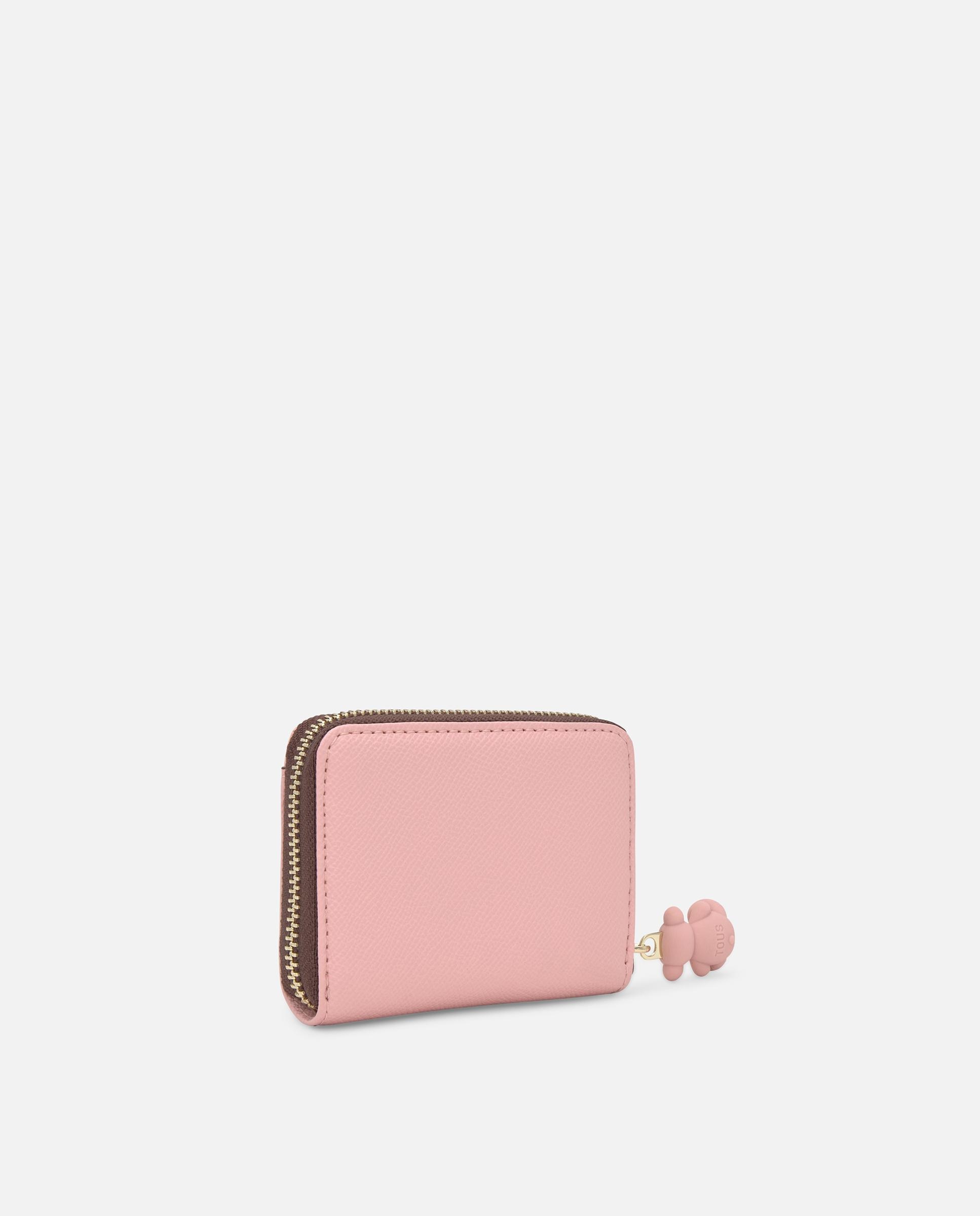 Porta-moedas Médio Tous Back To Basics Rosa-pastel-2