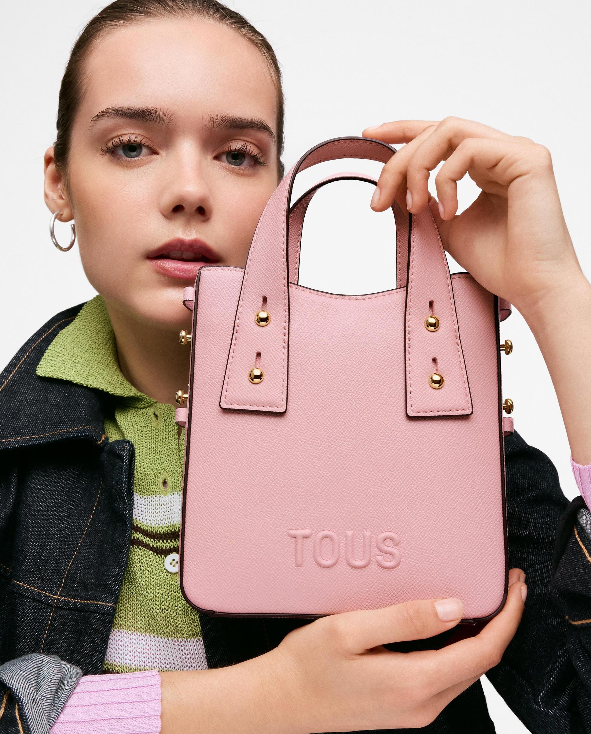 Mala Pequena Tous Back To Basics Mini Rosa-pastel-4