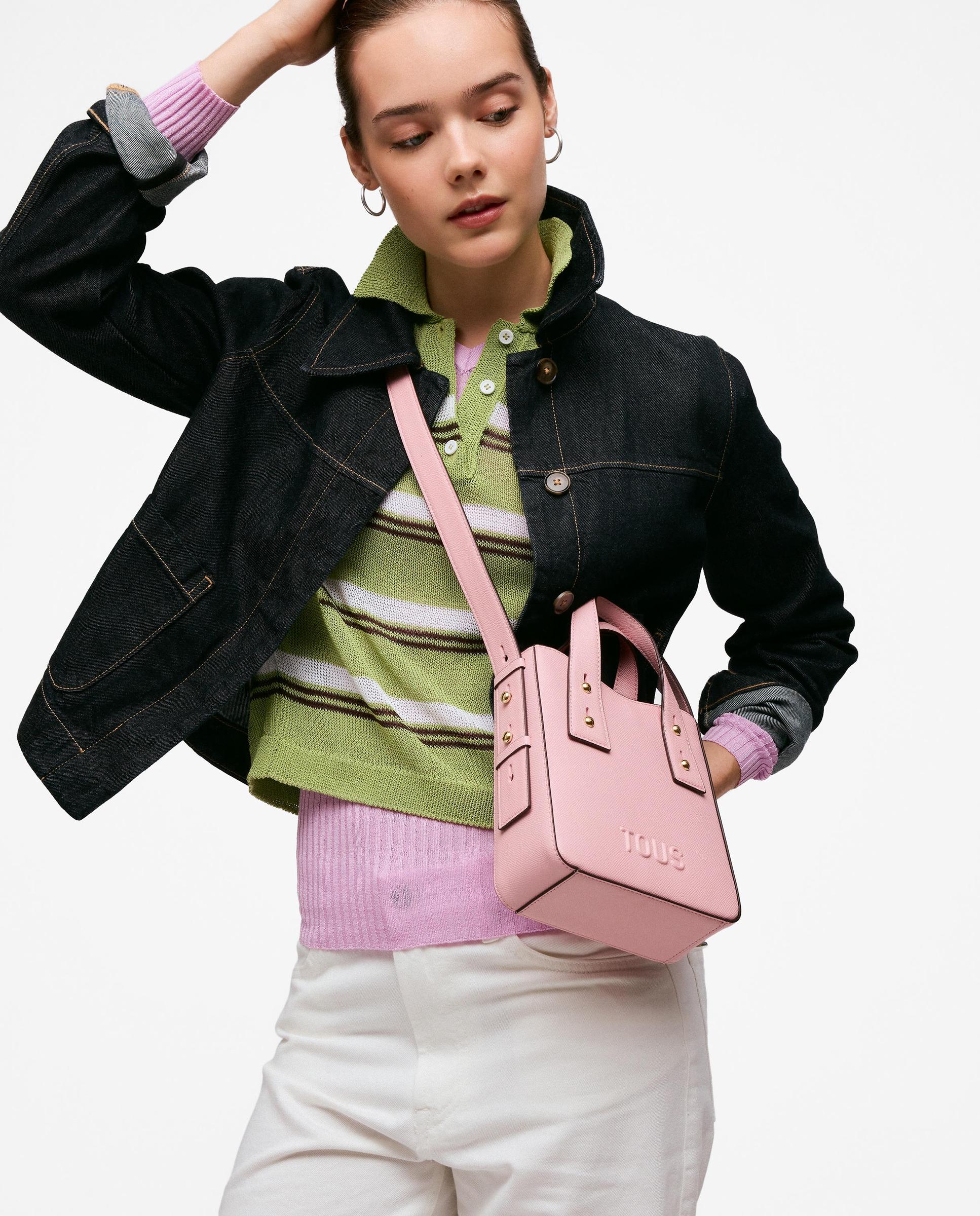 Mala Pequena Tous Back To Basics Mini Rosa-pastel-5