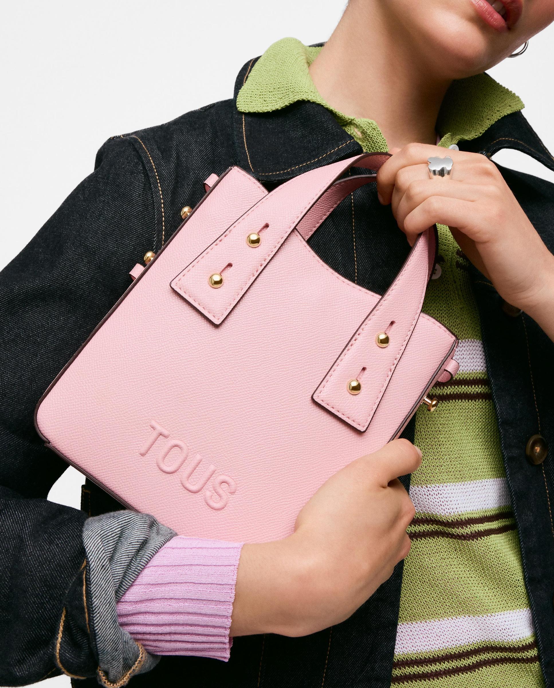 Mala Pequena Tous Back To Basics Mini Rosa-pastel-6