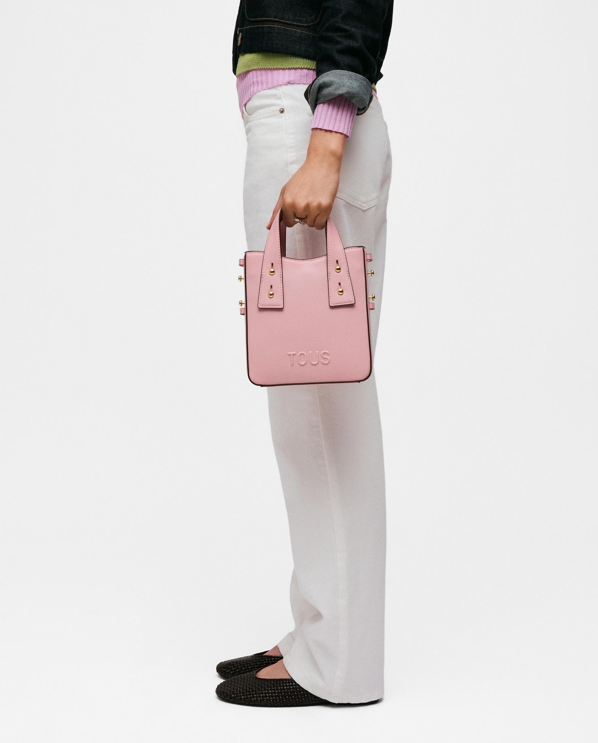 Mala Pequena Tous Back To Basics Mini Rosa-pastel-7