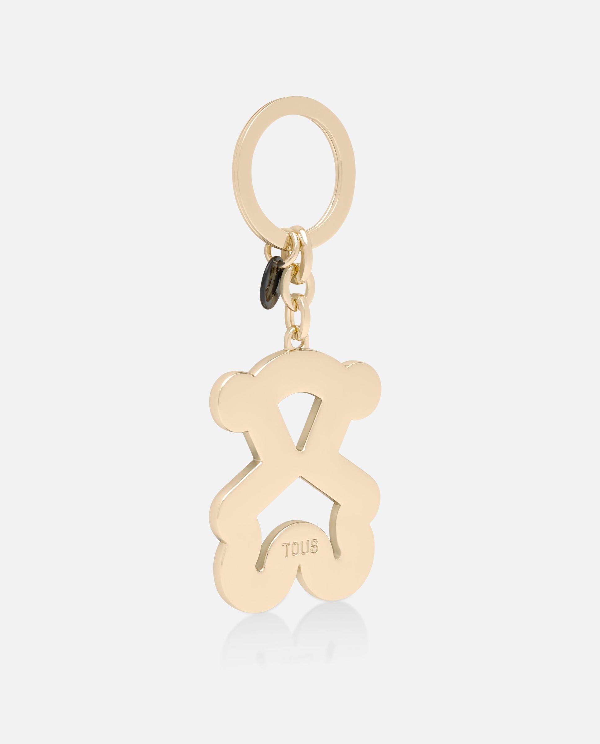 Porta-chaves com Urso Bicolor Tous Bear Preto-2