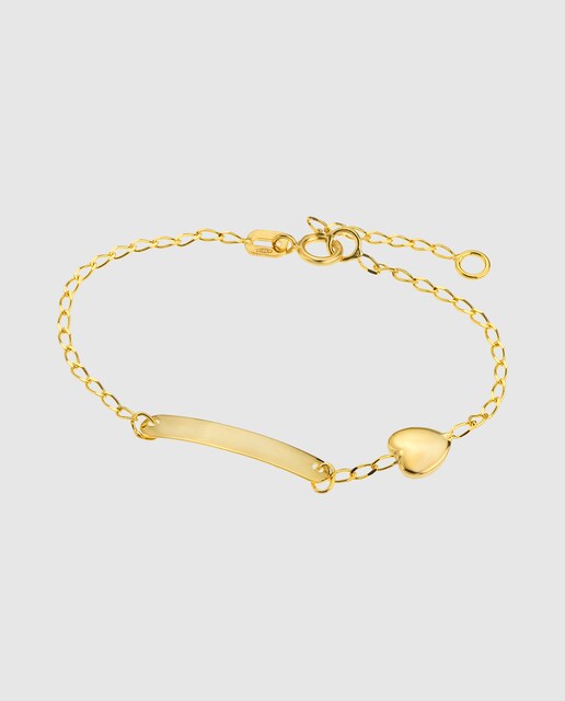 Imagem 0 de Pulseira Infantil FG00021/14 Basics de Ouro 9K com Acabamento Brilhante