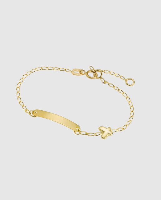 Imagem 0 de Pulseira Infantil Fg00028/14 Basics de Ouro 9k com Acabamento Brilhante