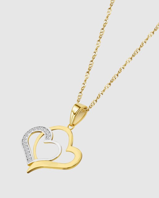 Imagem 0 de Colar Ar00019/43 Basics de Ouro 9k com Acabamento Brilhante e Motivo Coração