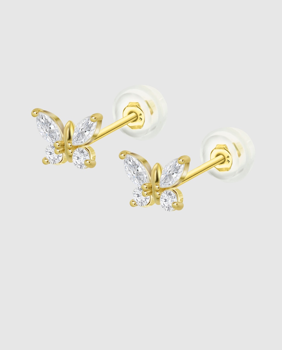 Imagem 0 de Pendente Ic00050/8 Basics de Ouro 9k com Acabamento Brilhante e Motivo Borboleta