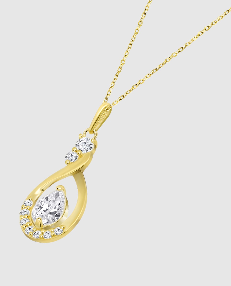 Colar Ic00200/43 Basics de Ouro 9k com Acabamento Brilhante Dourado-1