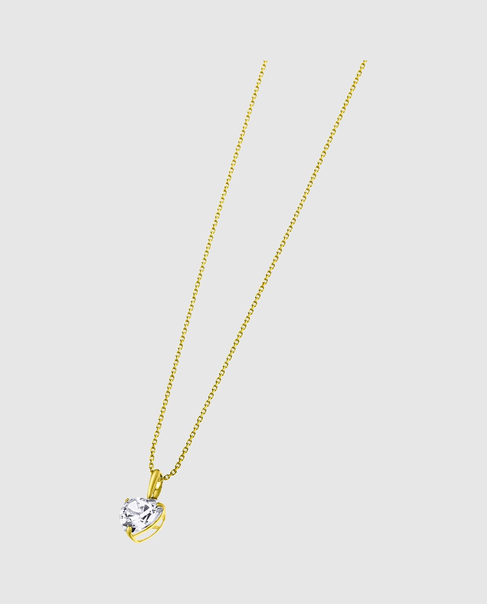 Colar Ic00210/43 Basics de Ouro 9k com Acabamento Brilhante Dourado-1