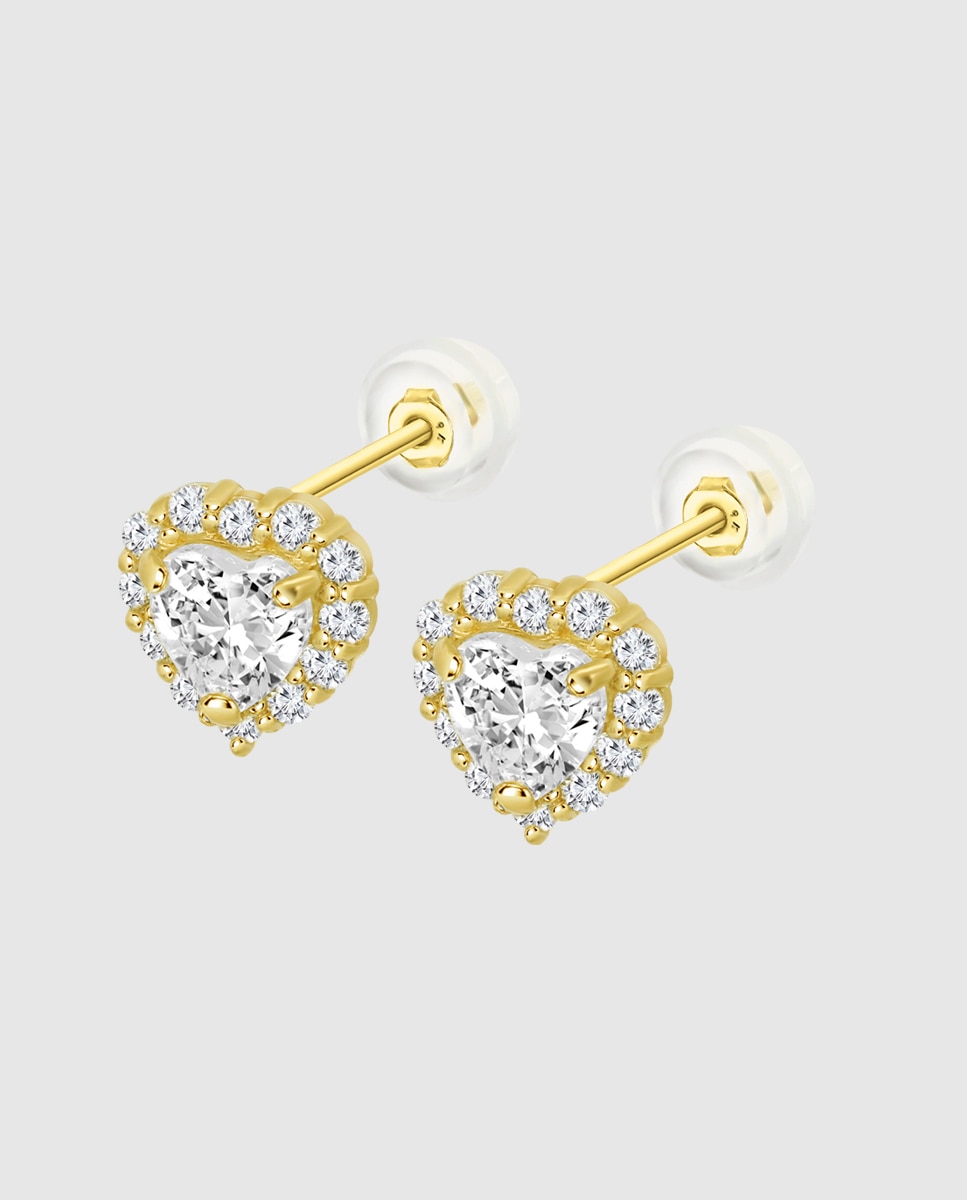 Brincos Ic00106/9 Basics de Ouro 9k com Acabamento Brilhante Dourado-1