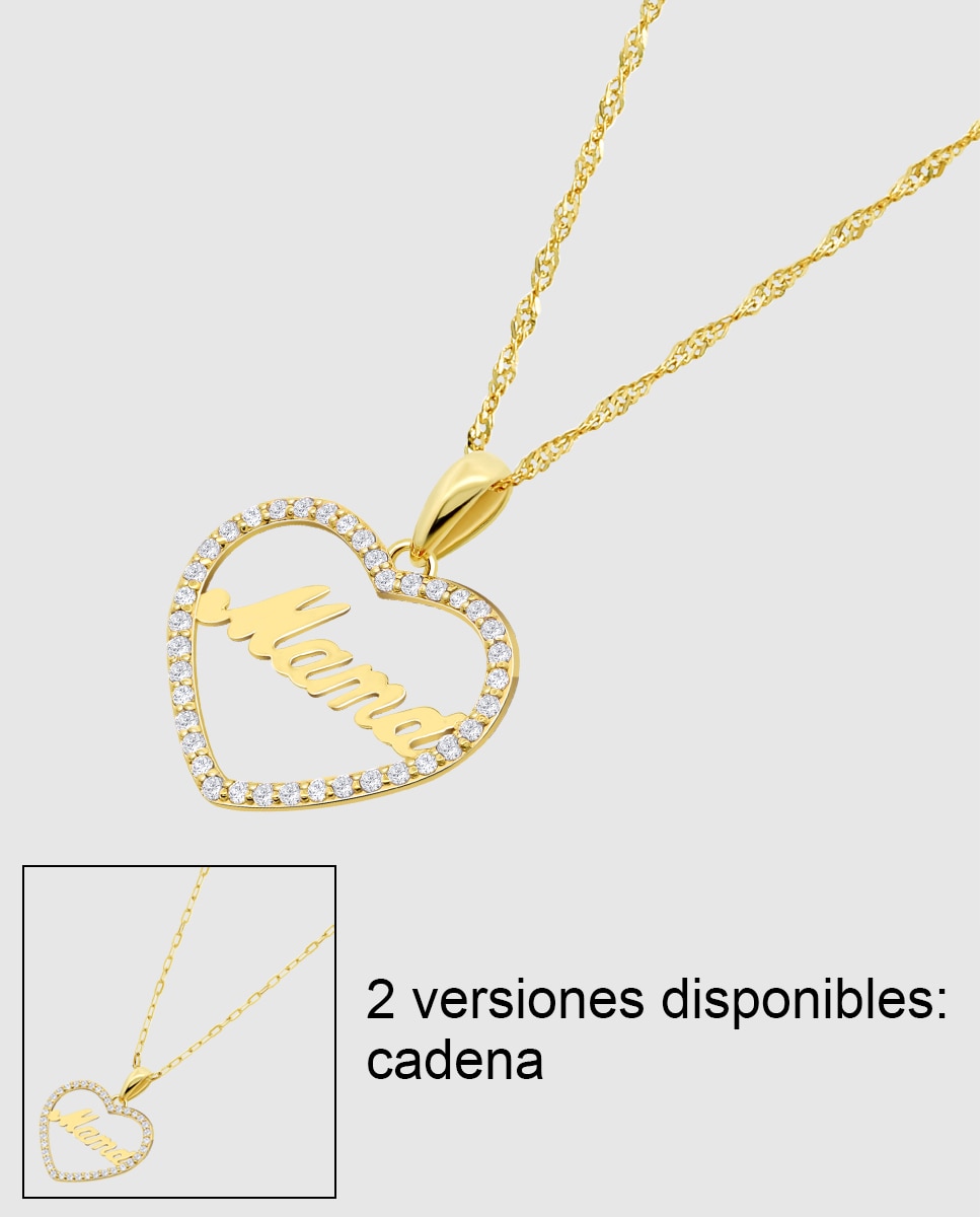 Colar Lg00071/43 Basics de Ouro 9k com Acabamento Brilhante e Motivo Mãe Dourado-1