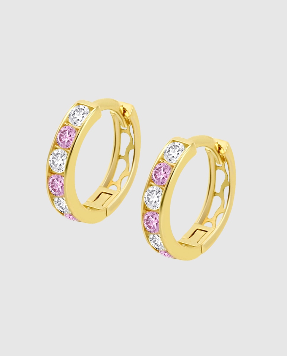 Brinco My00014 Basics de Ouro 9k com Acabamento Brilhante Dourado-1