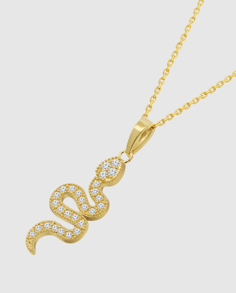 Colar Vg00002/43 Basics de Ouro 9k com Acabamento Brilhante e Motivo Natureza Dourado-1