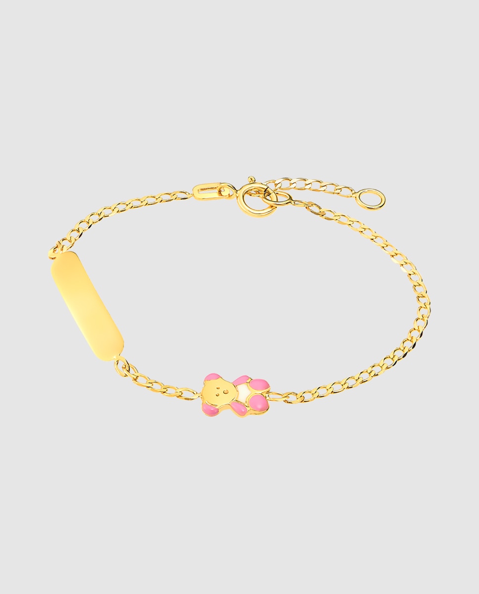 Imagem 0 de Pulseira Infantil Fg00067/14 Basics de Ouro 9k com Acabamento Brilhante