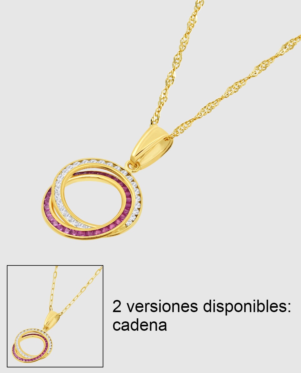 Colar Ap00083/43 Basics de Ouro 9k com Acabamento Brilhante e Motivo Geométrico Dourado-1