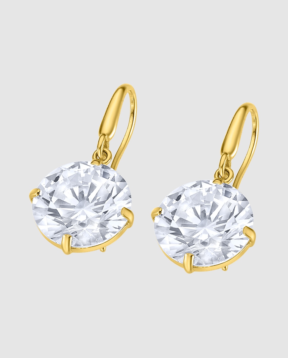 Brinco Lu00018 Basics de Ouro 9k com Acabamento Brilhante Dourado-1