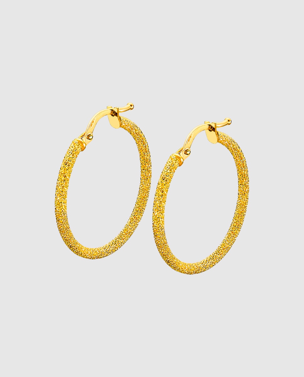 Brincos Os00021/20 Basics de Ouro 9k com Acabamento Brilhante Dourado-1