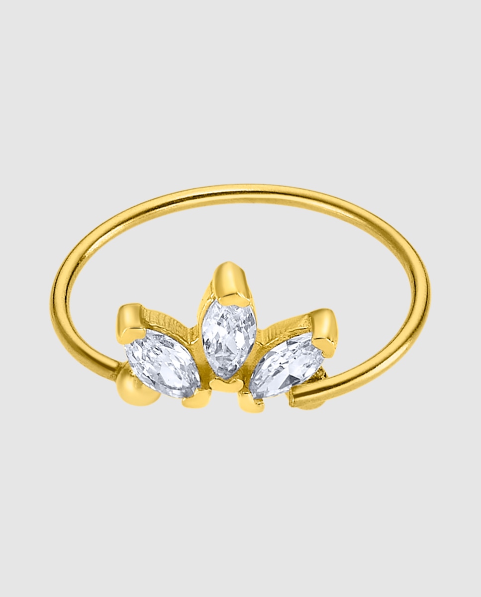 Piercing Lg00296 Basics de Ouro 9k com Acabamento Brilhante Dourado-1