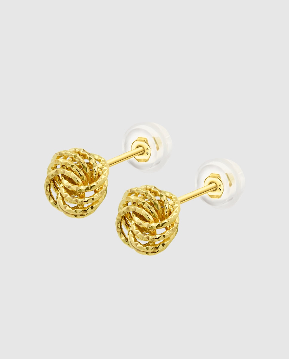 Brincos Au00008/8 Basics de Ouro 9k com Acabamento Brilhante Dourado-1