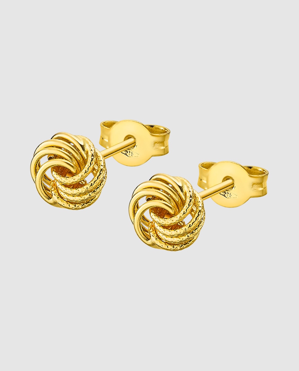 Brincos Au00005/6 Basics de Ouro 9k com Acabamento Brilhante Dourado-1