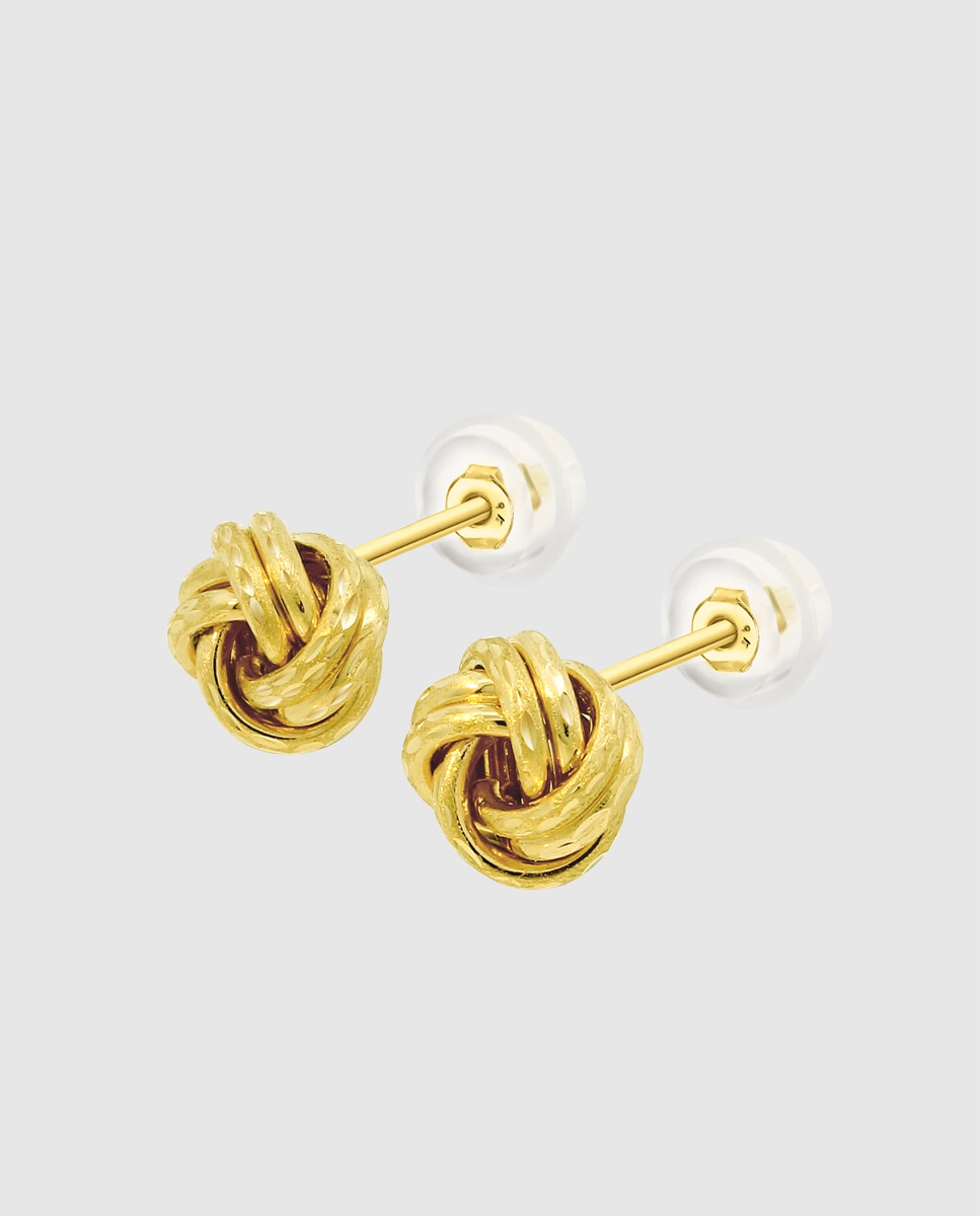 Brincos Au00007/8 Basics de Ouro 9k com Acabamento Brilhante Dourado-1