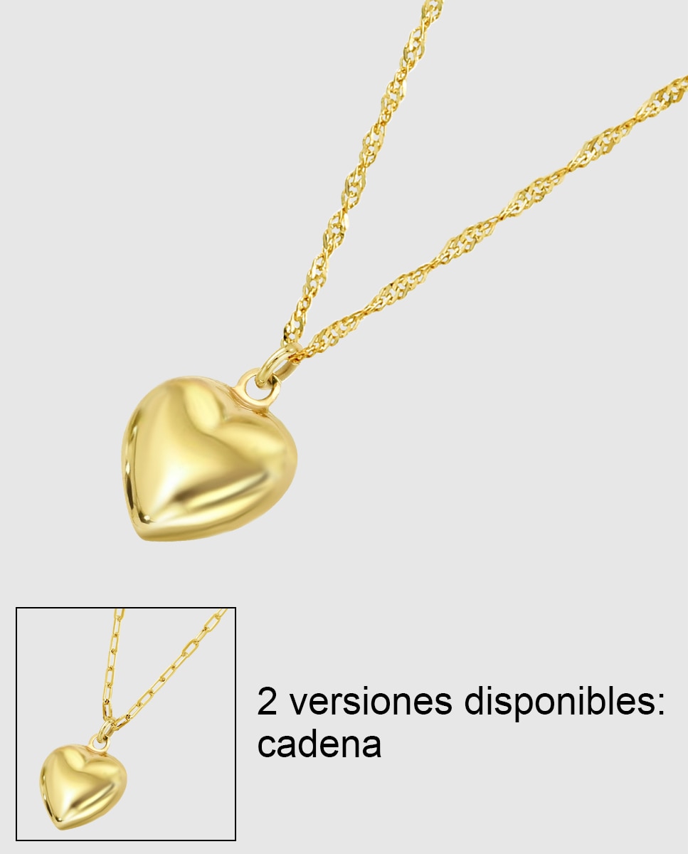 Colar Lg00210/43 Basics de Ouro 9k com Acabamento Brilhante e Motivo Coração Dourado-1