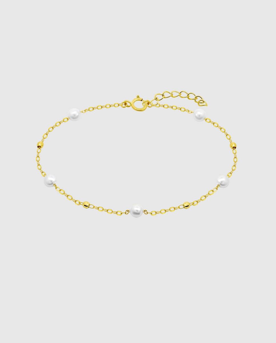 Imagem 0 de Pulseira Hin00051/18 Basics de Ouro 9k com Acabamento Brilhante