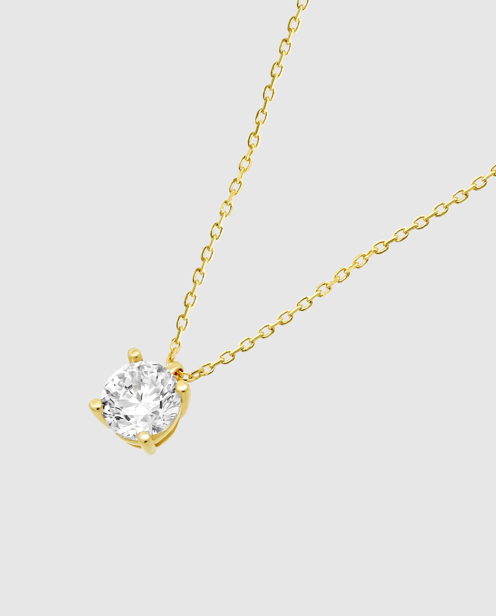 Colar Hin00059/43 Basics de Ouro 9k com Acabamento Brilhante Dourado-1