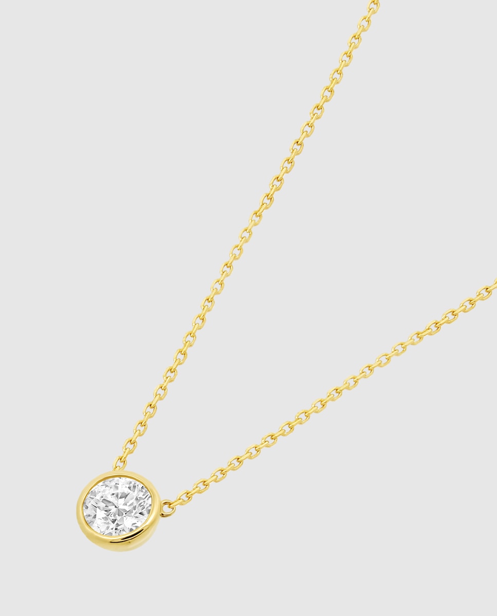 Colar Hin00073/43 Basics de Ouro 9k com Acabamento Brilhante Dourado-1
