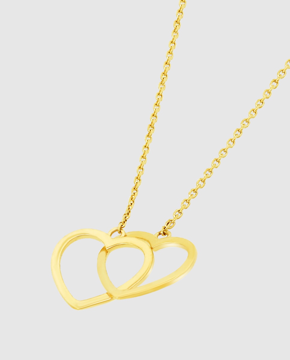 Colar Hin00076/43 Basics de Ouro 9k com Acabamento Brilhante Dourado-1