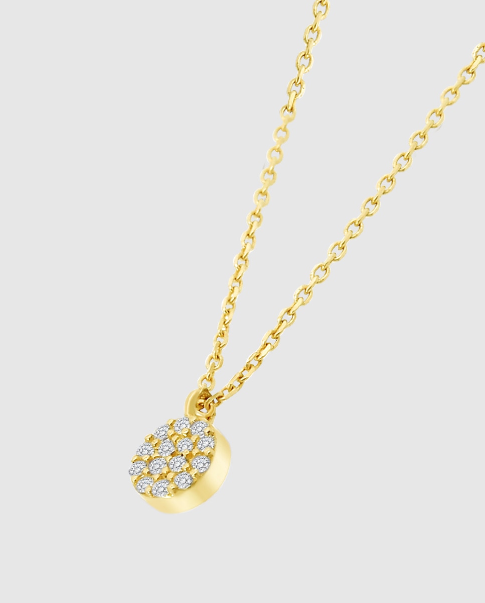 Colar Hin00078/43 Basics de Ouro 9k com Acabamento Brilhante Dourado-1