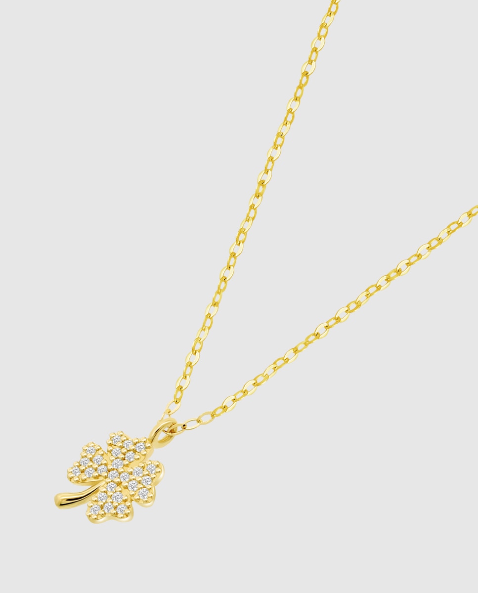 Colar Hin00081/43 Basics de Ouro 9k com Acabamento Brilhante Dourado-1