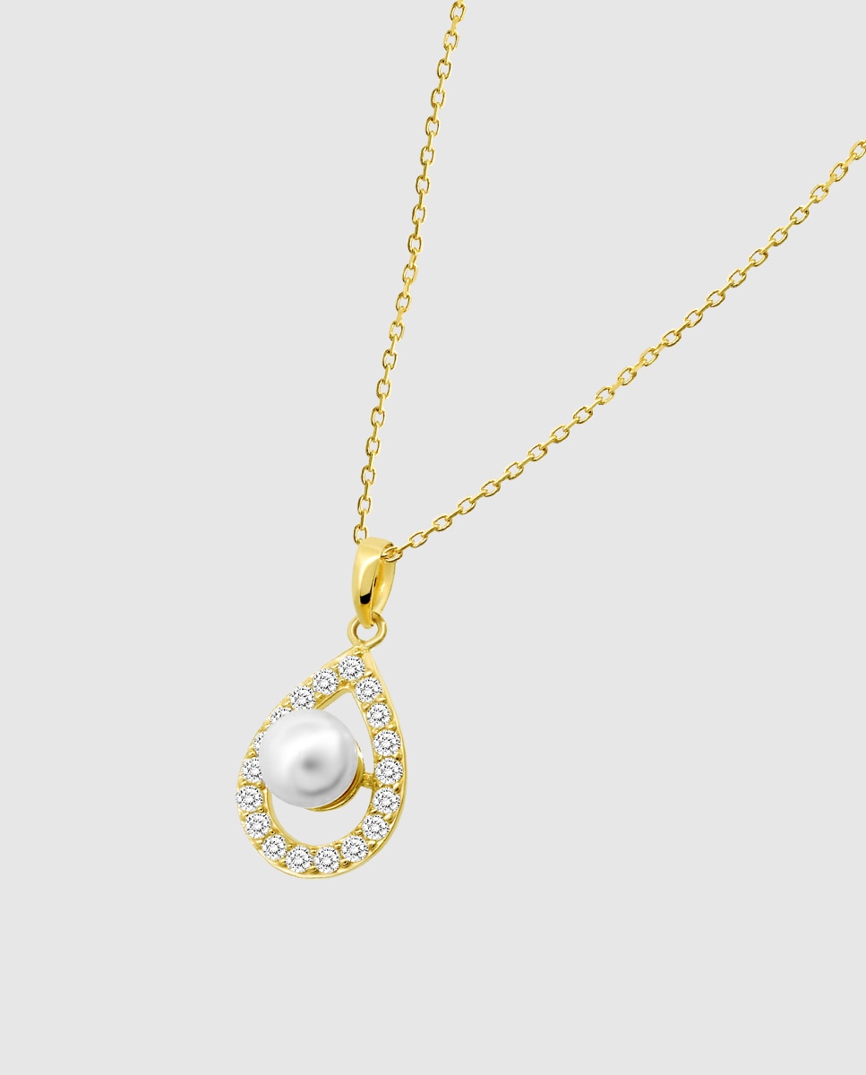Colar Hin00094/43 Basics de Ouro 9k com Acabamento Brilhante Dourado-1