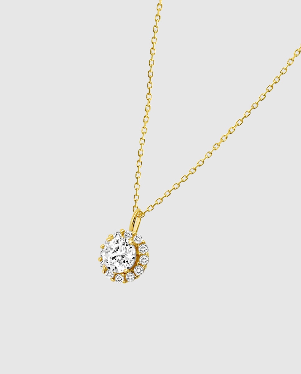 Colar Hin00104/43 Basics de Ouro 9k com Acabamento Brilhante Dourado-1