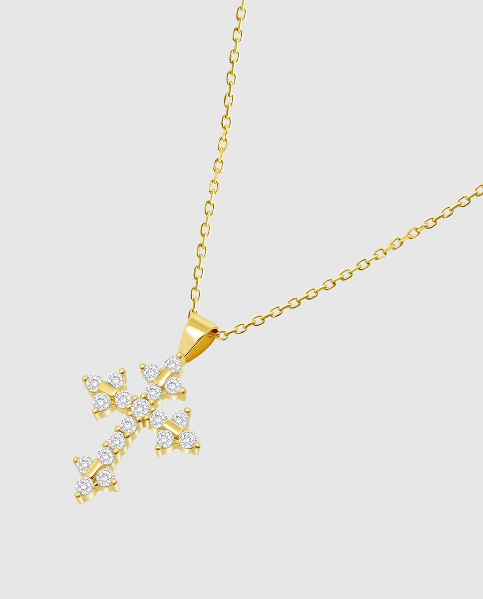 Colar Hin00120/43 Basics de Ouro 9k com Acabamento Brilhante Dourado-1